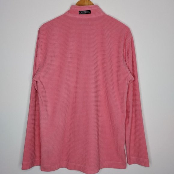 Southern Marsh Fieldtec Pink Blue Long Sleeve Waffle Fleece Pullover Mens Medium - Picture 5 of 6